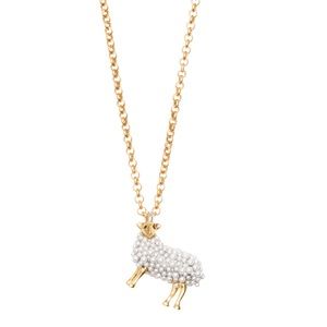 KATE SPADE • Natural Zodiac Spirit Animals Sheep Pendant Necklace